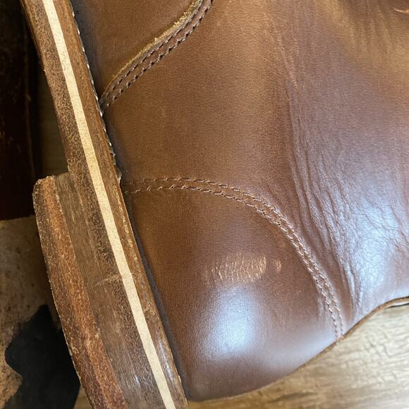 Helm Boots Hand Made in USA All Leather Upper & Sole High Quality Mens Size 13D - Picture 8 of 13